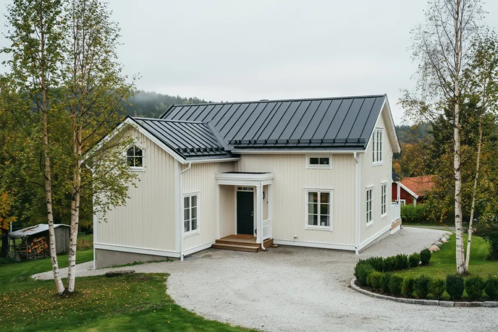takbyte p villa i bagg rdet leksand dalarna